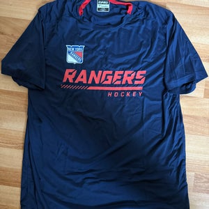 91 New York Rangers Fanatics Authentic Pro Locker Room Shirt Team Player Issue Large
