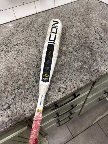2025 Rawlings Icon Composite USSSA Certified Bat (-10) 18 oz 28" (Used)