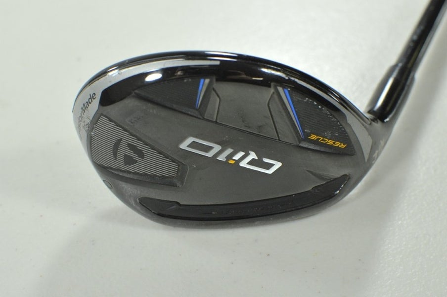 LEFT HANDED TaylorMade Qi10 Rescue 4-22* Hybrid Regular Flex Graphite # 208337
