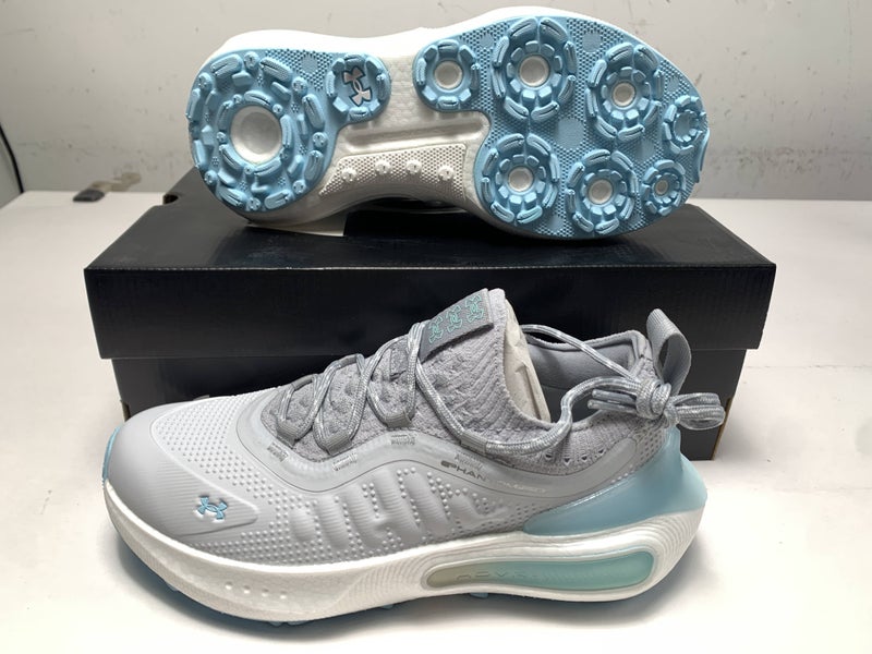 Under Armour Phantom Fore Waterproof Golf Shoes Grey Women's SZ 7 (3028244-101)