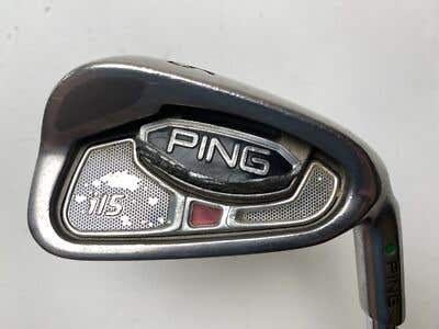 Ping i15 Single 6 Iron Green Dot 2* Up Regular Steel Mens RH Midsize Grip
