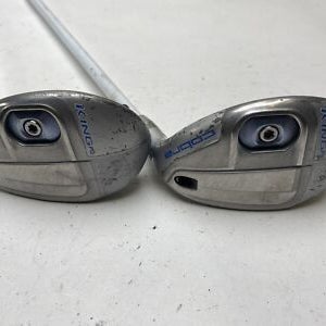 Cobra King F6 4 & 5 Hybrid Set 23.5* 26.5* Red Tie HQ4 Ladies RH Undersize Grips