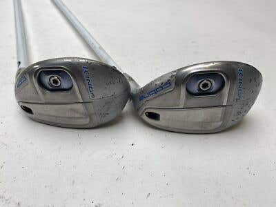 Cobra King F6 4 & 5 Hybrid Set 23.5* 26.5* Red Tie HQ4 Ladies RH Undersize Grips