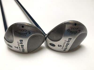 Callaway Steelhead 5 & 7 Fairway Wood Set 18* 21* Ladies Gems 99 Ladies Womens