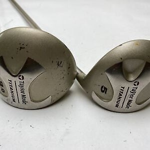 Taylormade Ti Bubble 1 & 5 Fairway Wood Set Bubble L-60 Plus Ladies Womens RH