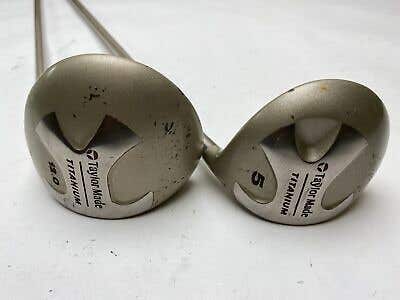 Taylormade Ti Bubble 1 & 5 Fairway Wood Set Bubble L-60 Plus Ladies Womens RH