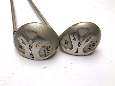Taylormade 1998 Burner 3 & 5 Fairway Wood Set 15* 18* Bubble 60g Ladies RH