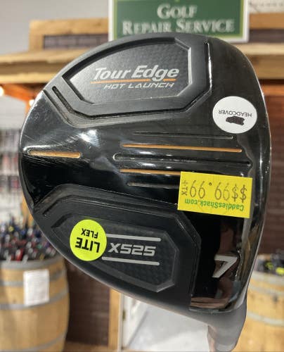 Tour Edge HOT LAUNCH X525 #7 Fairway Wood 41.5" HELIUM 55 Senior Flex Graphite