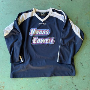 Pro stock Umass Lowell Riverhawks Bauer Practice Jersey