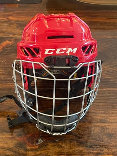 Used CCC FM YT Helmet Cage Combo Red One Size 11849-S000032769