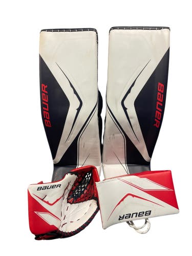 2025 Bauer Flylite -  Regular Goalie Full Set Pro Stock - 37" (XXL) - Navy/White/Red (Used)