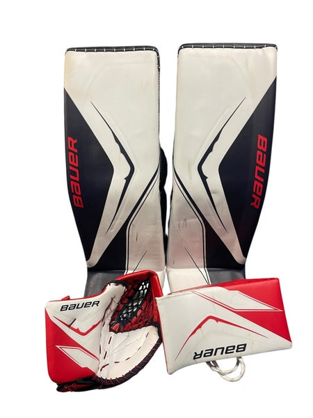 2025 Bauer Flylite - Regular Goalie Full Set Pro Stock - 37" (XXL) - Navy/White/Red (Used)