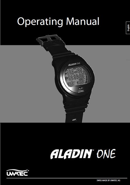 Uwatec ALADIN One Scuba Dive Computer Instruction Owners Manual Printed