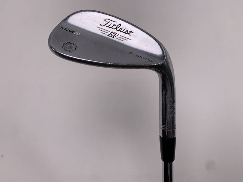 Titleist Vokey SM6 Tour Chrome Sand Wedge SW 56* 14 Bounce F-Grind Wedge RH