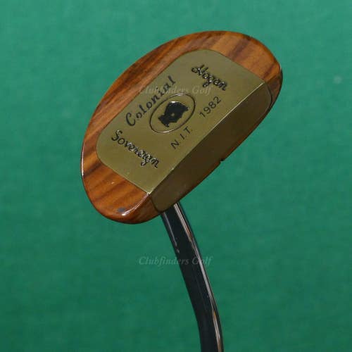 VINTAGE Ben Hogan Sovereign Colonial Wooden Mallet NIT 1982 35" Putter Golf Club
