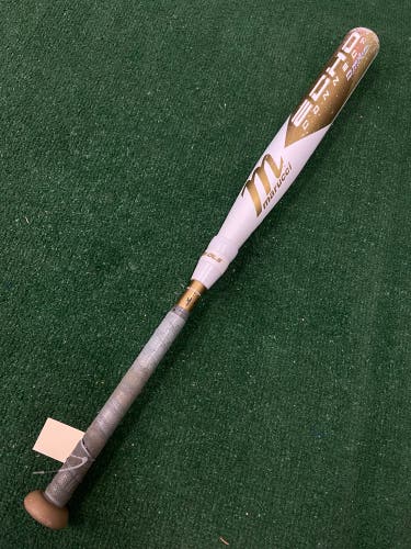 White 2023 Marucci Echo Connect DMND Hybrid Bat (-11) Hybrid 19 oz 30" (Used)