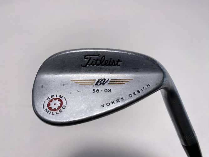 Titleist Vokey Spin Milled Chrome 2009 Sand Wedge SW 56* Wedge Steel Mens RH
