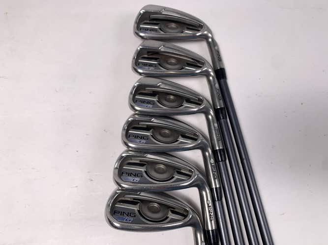 Ping G 2016 Iron Set 6-PW+GW White Dot 3* Up CFS Regular Graphite Mens RH +1"