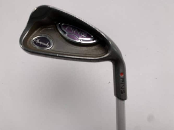 Ping Rhapsody Single 6 Iron Red Dot 1* Flat ULT 129 Ultra Light Ladies RH
