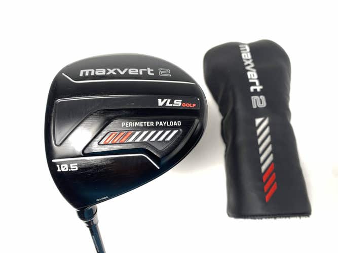 VLS Golf Maxvert 2 Driver 10.5* VLS 55g Regular Steel Mens LH Midsize Grip