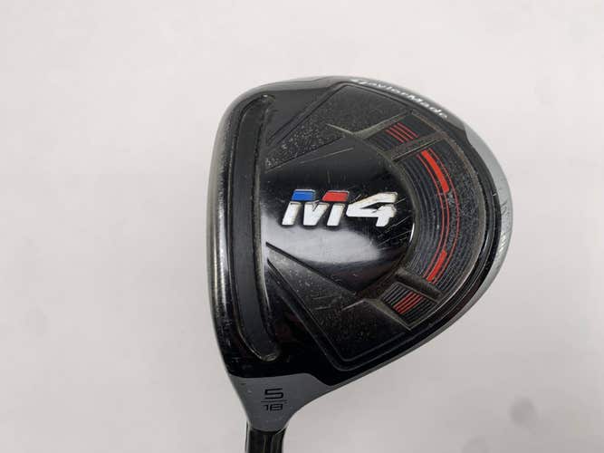 TaylorMade M4 5 Fairway Wood 18* Fujikura Atmos 5R Regular Graphite Mens LH