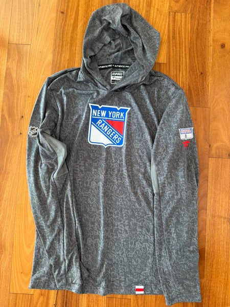 JT Miller 8 New York Rangers Fanatics Authentic Pro Hoodie Player Used L