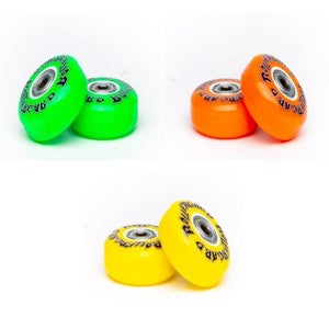 2 Rollergard Replacement Custom Wheels and bearings in assorted colors.