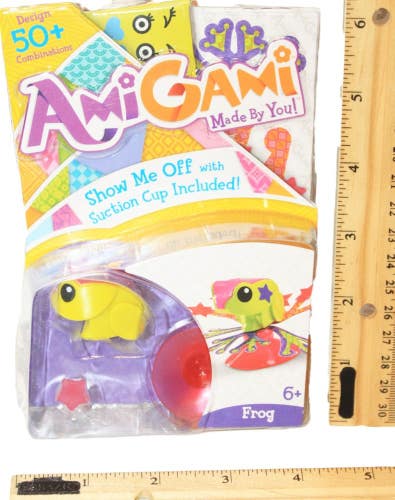 Vintage Amigami Frog 1.25" Toy - Custom Create Mattel Figure 2014