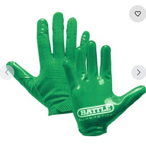 New ADULT GREEN DOOM SPEED RECEIVER FOOTBALL GLOVES 11834-BAT10GL000014