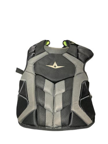 Used All Star S7 AXIS CHEST PROTECTOR Catchers Chest Protector Black Adult 11834-S000044292