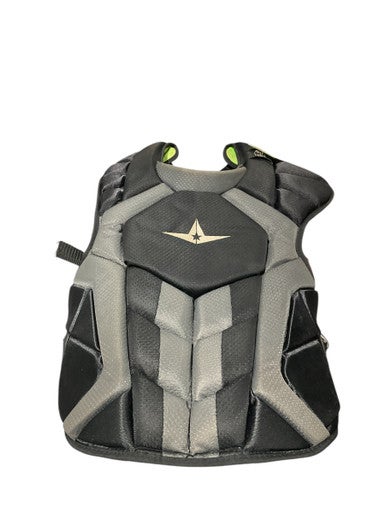 Used All Star S7 AXIS CHEST PROTECTOR Catchers Chest Protector Black Adult 11834-S000044292