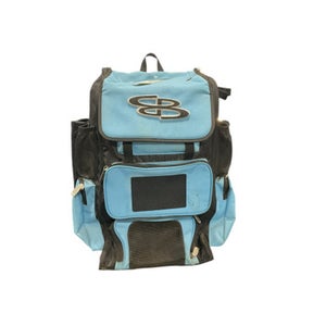 Used BoomBah BABY BLUE BACKPACK BB/SB Player Wheeled Bag Carolina Blue 11834-S000044334