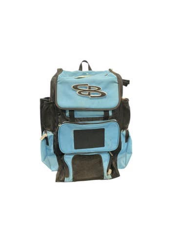 Used BoomBah BABY BLUE BACKPACK BB/SB Player Wheeled Bag Carolina Blue 11834-S000044334
