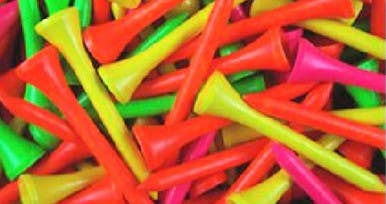 New 75CT 3 1/4 NEON TEES 11834-JMG87814