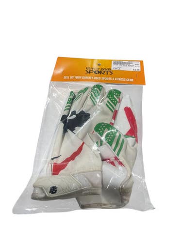 Used JOKER FOOTBALL GLOVES FB Gloves White LG 11834-S000038441