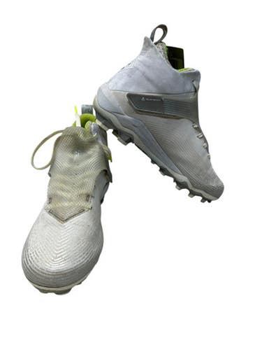 Used Under Armour Adult FB Cleats White Senior 10 11835-S000202284