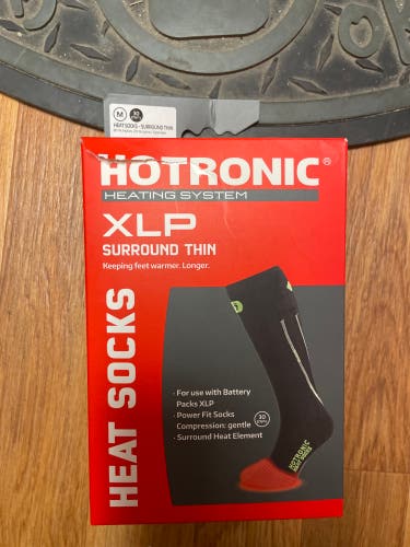 Black Adult Unisex Medium Hotronic Socks + Battery pack and charger (New)