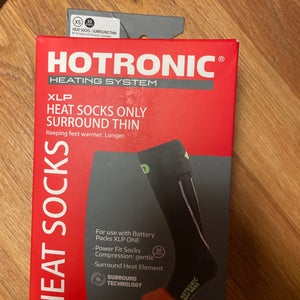 Black Adult Unisex XS Hotronic Socks (New)