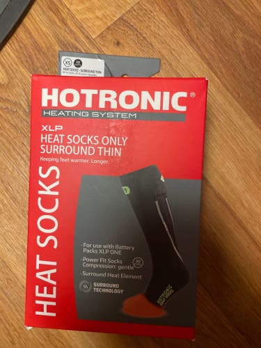 Black Adult Unisex XS Hotronic Socks (New)