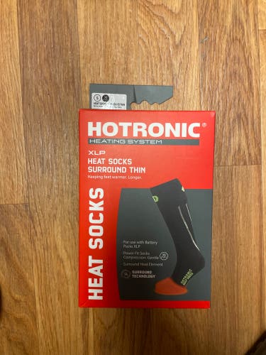 Black Adult Unisex Small Hotronic Socks (New)