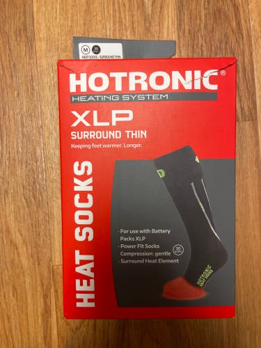 Black Adult Unisex Medium Hotronic Socks (New)