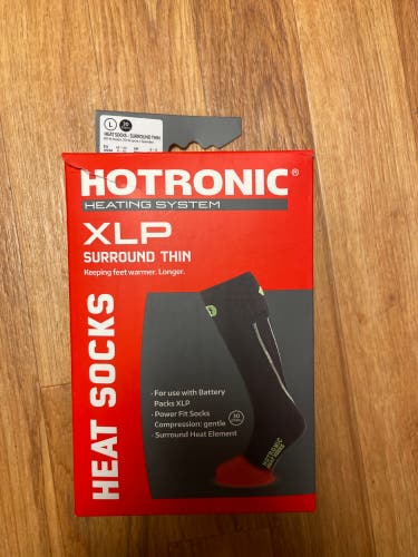 Black Adult Unisex Large Hotronic Socks (New)