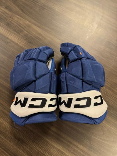 #79 ETHAN GAUTHIER Used CCM Gloves 14" Pro Stock