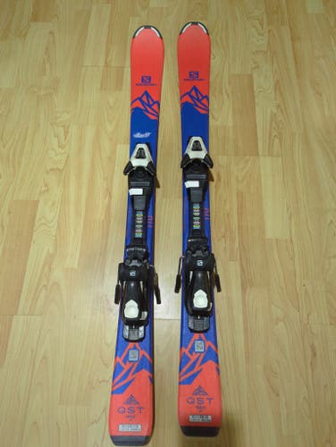Salomon QST Max Jr S kids' skis with C5 bindings.