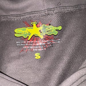 Grey and green NEW spider hoodie(SIZE SMALL)