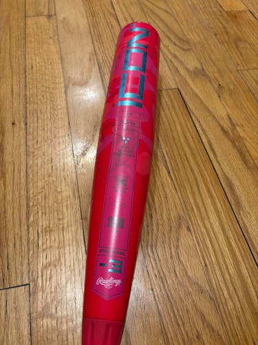 2025 Rawlings Icon Composite BBCOR Certified Bat (-3) 28 oz 31" (Used) Electric Unicorn