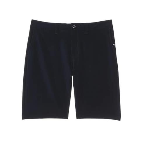 Quiksilver Union Amphibian 17 Shorts Kid 23/10s Black Stretch Flat Front GBO1726