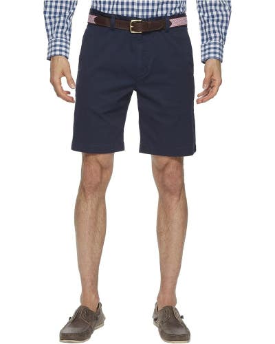 Vineyard Vines Breaker Shorts Men's 35 Vineyard Navy Stretch Flat Front GBO1721