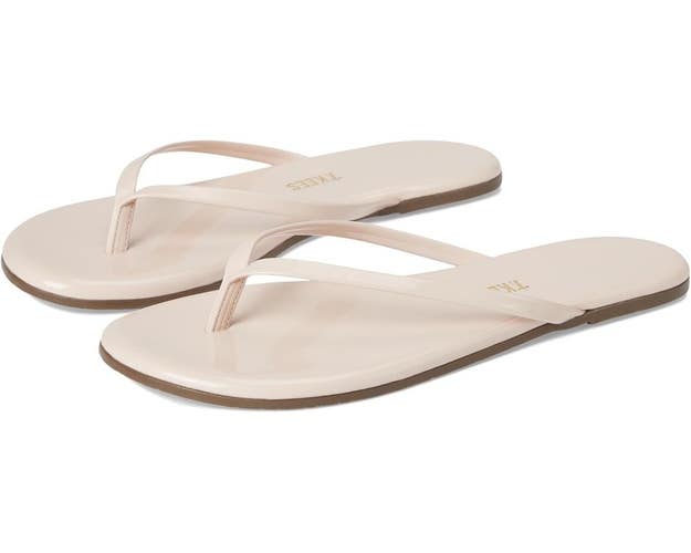 TKEES Glosses Sandals Women's US 5 Whipped Cream Slip On Comfort Sandals HAWK226