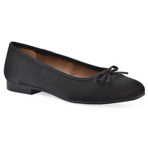 White Mountain Bocci Ballet Flat Women's 9.5 Black Square Toe Slip On HAWK401